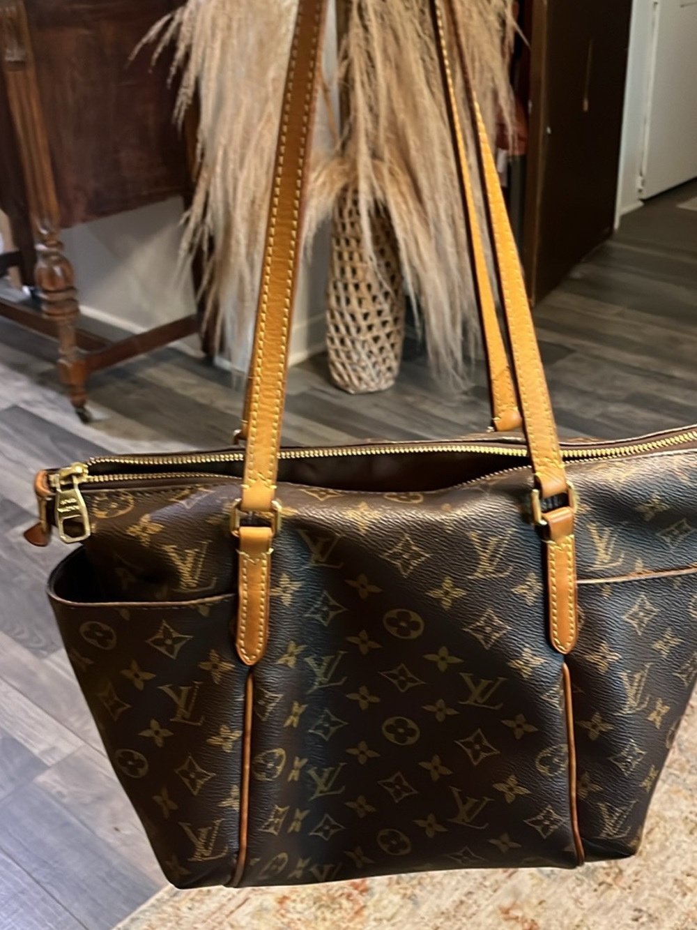 Vintage Louis Vuitton Monogram Canvas Brown Tote Bag